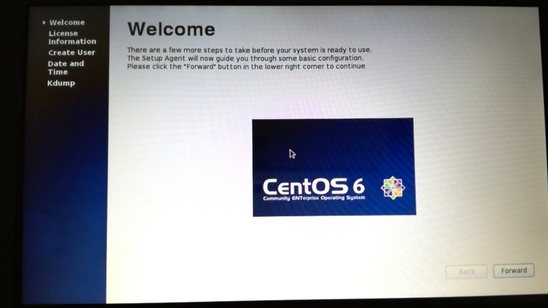 CentOS6をインストール